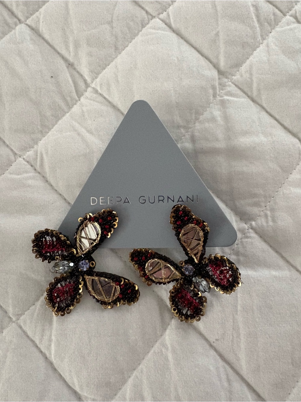 Beaded Butterfly Earrings